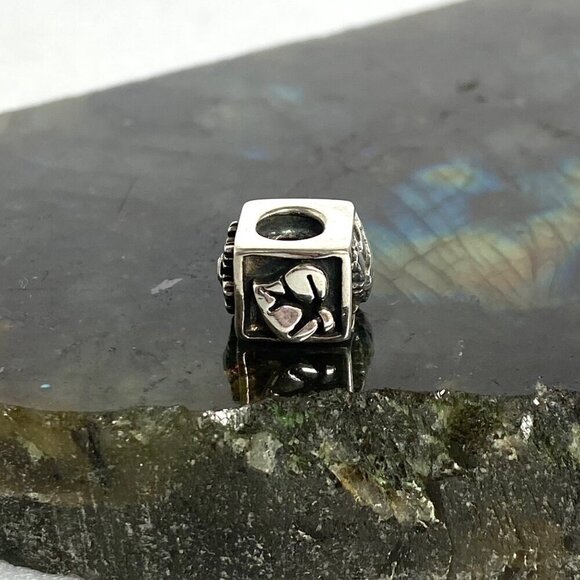 Chamilia Sterling Silver 925 CHAM Square Four Seasons Charm Bead - Picture 1 of 15